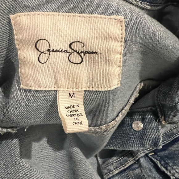 Jessica Simpson Stretch Jean Jacket Medium Wash Size M - Picture 3 of 15
